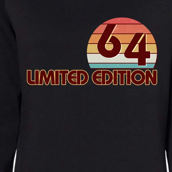 Limited Edition 1964 Retro Sun 60th Birthday Womens California Wash Sweatshirt