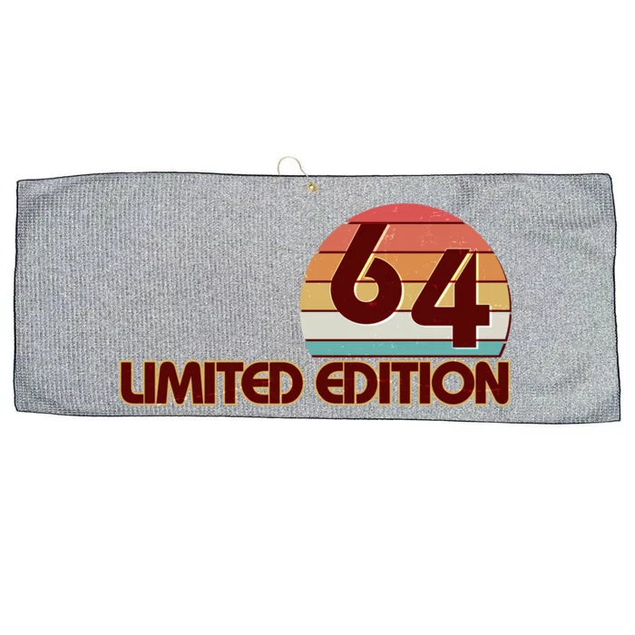 Limited Edition 1964 Retro Sun 60th Birthday Large Microfiber Waffle Golf Towel