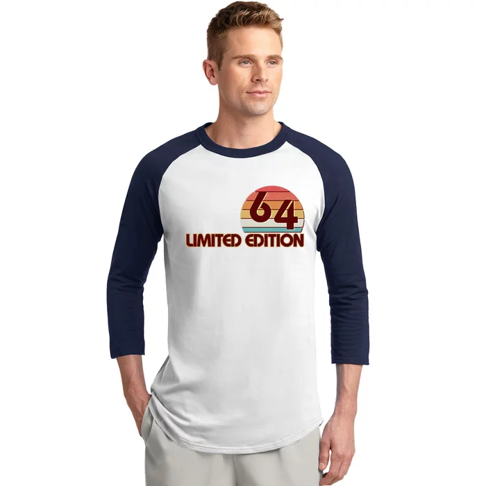 Limited Edition 1964 Retro Sun 60th Birthday Baseball Sleeve Shirt