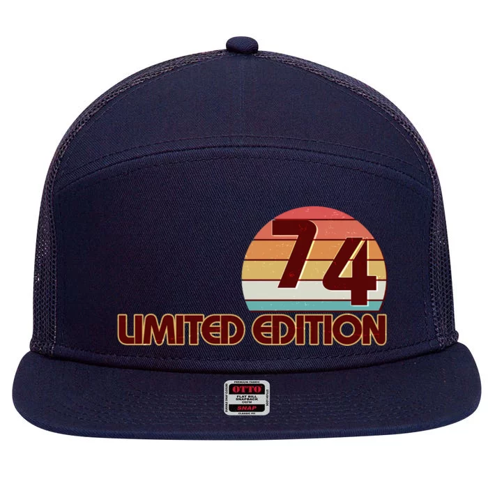 Limited Edition 1974 Retro Sun 50th Birthday 7 Panel Mesh Trucker Snapback Hat