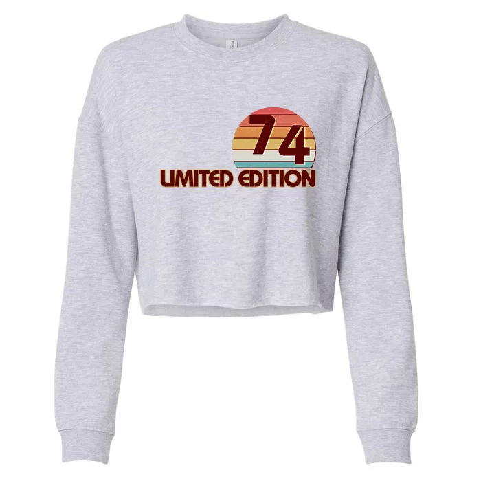 Limited Edition 1974 Retro Sun 50th Birthday Cropped Pullover Crew