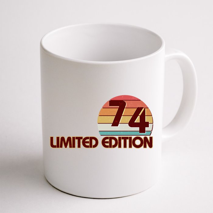 Limited Edition 1974 Retro Sun 50th Birthday Front & Back Coffee Mug