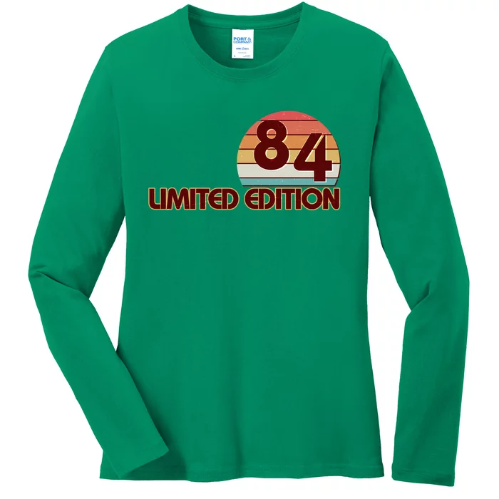 Limited Edition 1984 Retro Sun 40th Birthday Ladies Long Sleeve Shirt