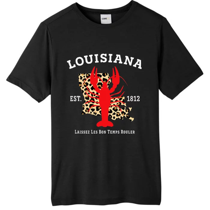 Louisiana Est. 1812 Crawfish Leopard New Orleans Mardi Gras ChromaSoft Performance T-Shirt