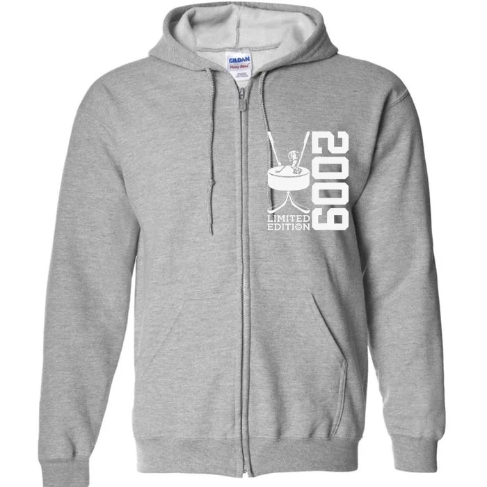 LIMITED EDITION 2009 ICE HOCKEY 14TH BIRTHDAY Full Zip Hoodie