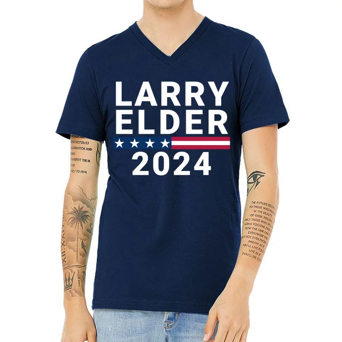 Larry Elder 2024 Presidential Election Elder 2024 Conservative V-Neck T-Shirt