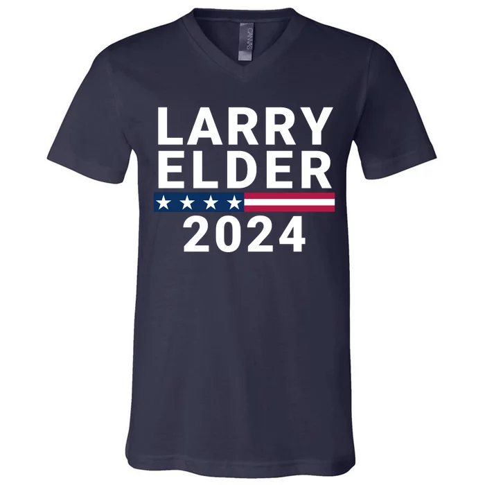 Larry Elder 2024 Presidential Election Elder 2024 Conservative V-Neck T-Shirt