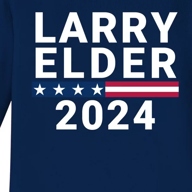 Larry Elder 2024 Presidential Election Elder 2024 Conservative Baby Long Sleeve Bodysuit