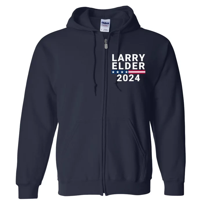 Larry Elder 2024 Presidential Election Elder 2024 Conservative Full Zip Hoodie