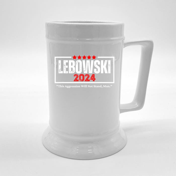 Lebowski Election 2024 Funny Political Election 2024 Front & Back Beer Stein