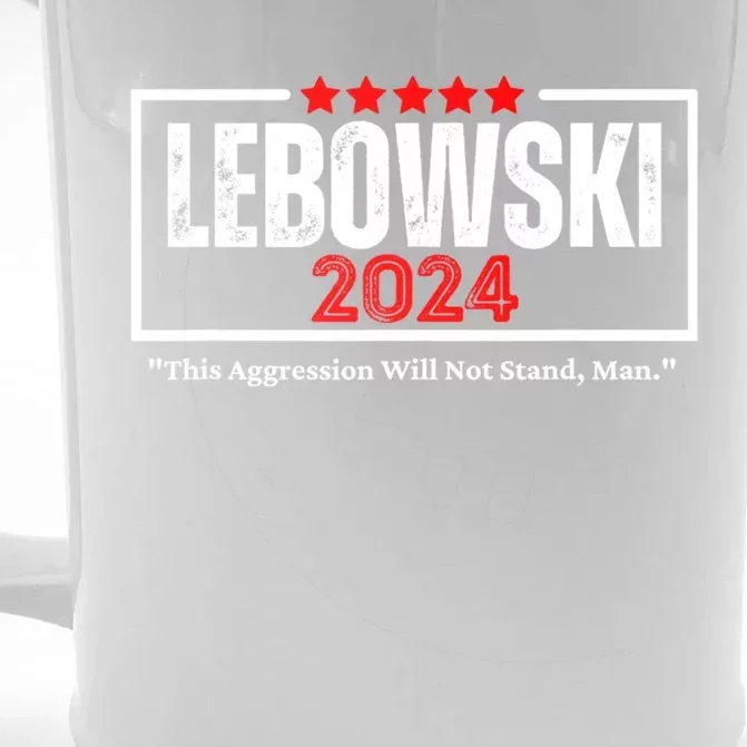 Lebowski Election 2024 Funny Political Election 2024 Front & Back Beer Stein