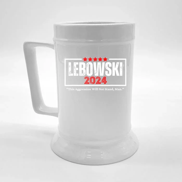 Lebowski Election 2024 Funny Political Election 2024 Front & Back Beer Stein