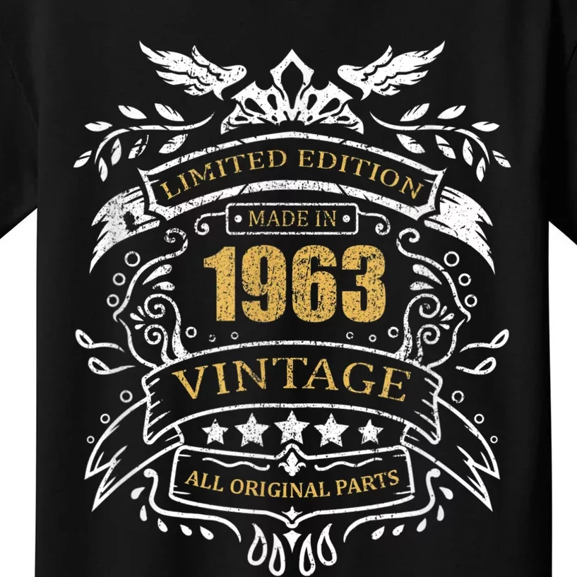 Limited Edition 60th Birthday Gift Idea Vintage 1963 Kids T-Shirt