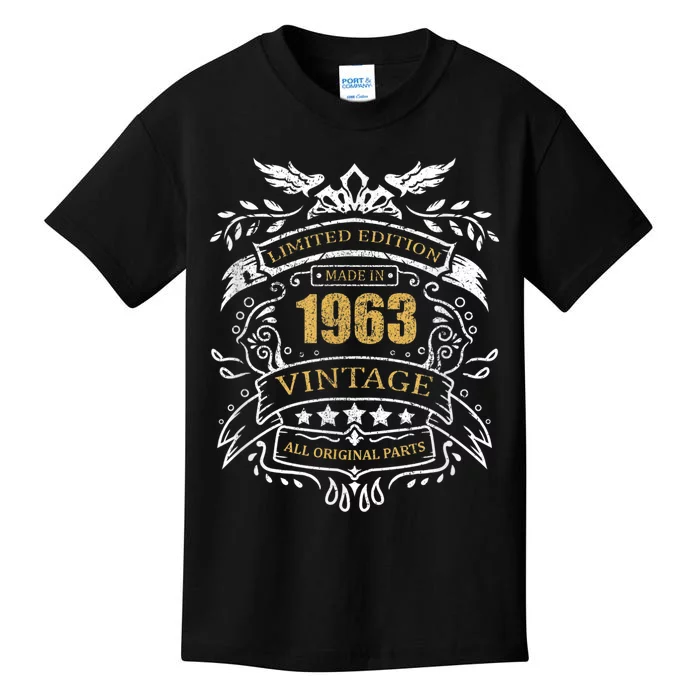 Limited Edition 60th Birthday Gift Idea Vintage 1963 Kids T-Shirt