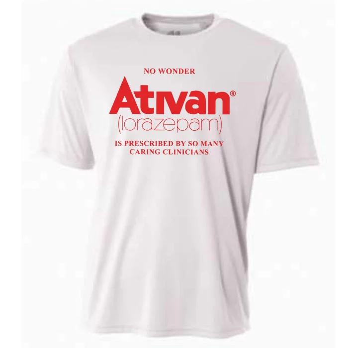 Limited Edition Ativan Lorazepam No Wonder Ash Grey Cooling Performance Crew T-Shirt