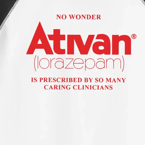 Limited Edition Ativan Lorazepam No Wonder Ash Grey Toddler Fine Jersey T-Shirt