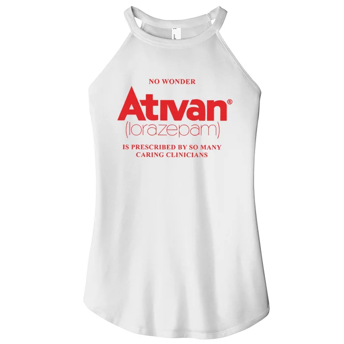 Limited Edition Ativan Lorazepam No Wonder Ash Grey Women’s Perfect Tri Rocker Tank