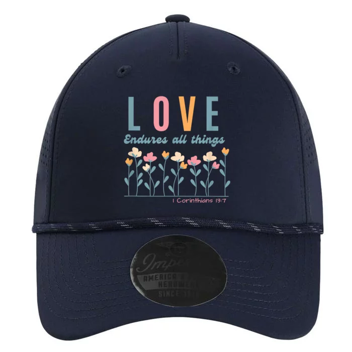 Love Endures All Things Floral Bible Be Kind To One Another Performance The Dyno Cap