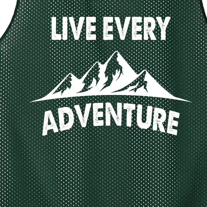 Live Every Adventure Mesh Reversible Basketball Jersey Tank