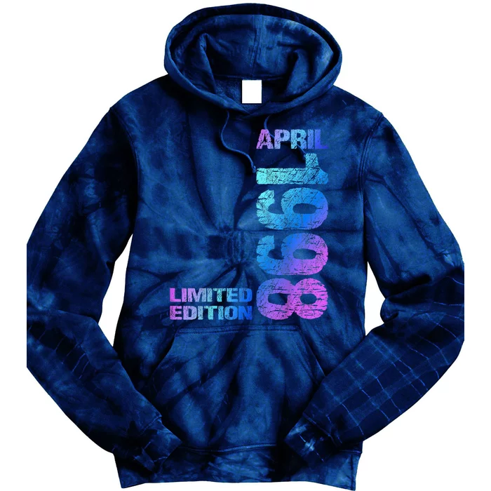 Limited Edition April 1998 25th Birthday Born 1998 Tie Dye Hoodie