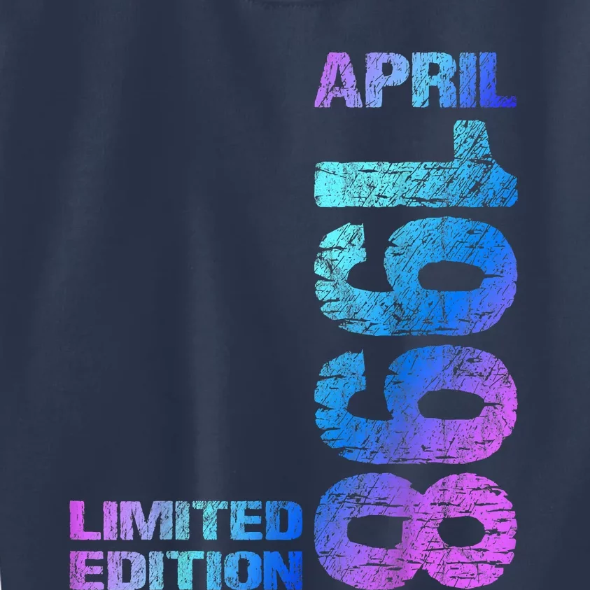 Limited Edition April 1998 25th Birthday Born 1998 Kids Sweatshirt