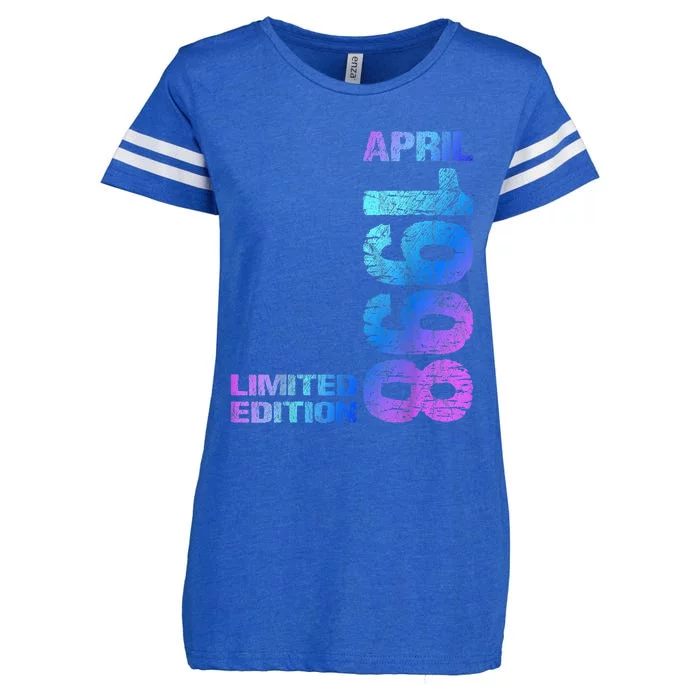 Limited Edition April 1998 25th Birthday Born 1998 Enza Ladies Jersey Football T-Shirt