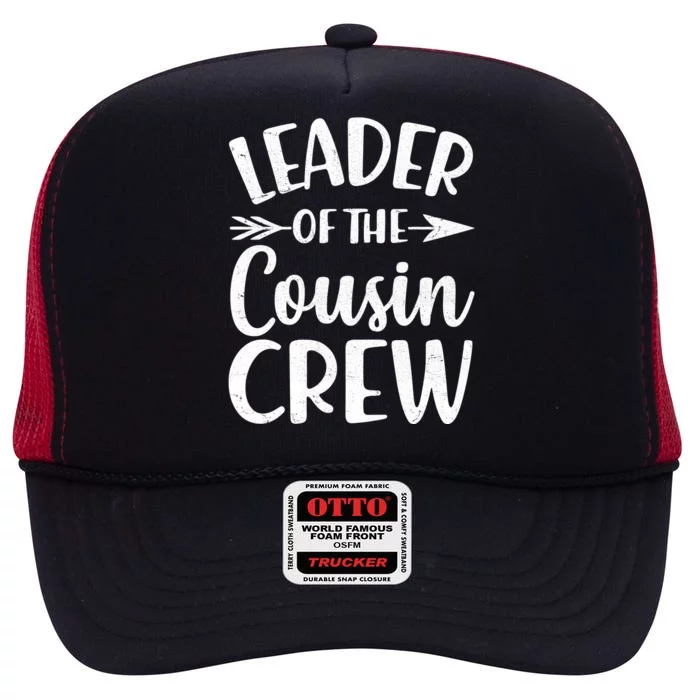 Leader Of The Cousin Crew Matching Family shirts High Crown Mesh Trucker Hat