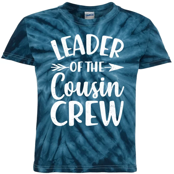 Leader Of The Cousin Crew Matching Family shirts Kids Tie-Dye T-Shirt