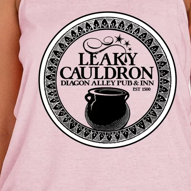 Leaky Cauldron Diagon Alley Pub Women's Knotted Racerback Tank