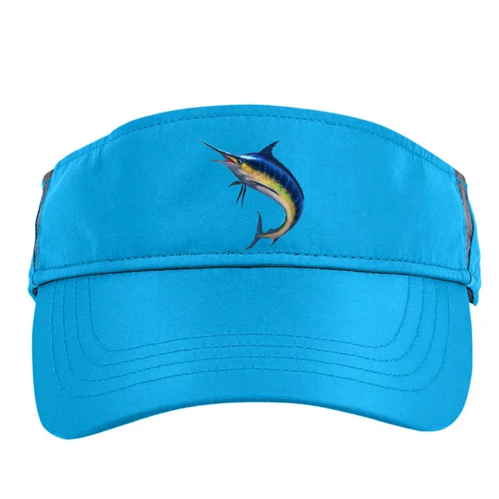 Leaping Blue Marlin Adult Drive Performance Visor