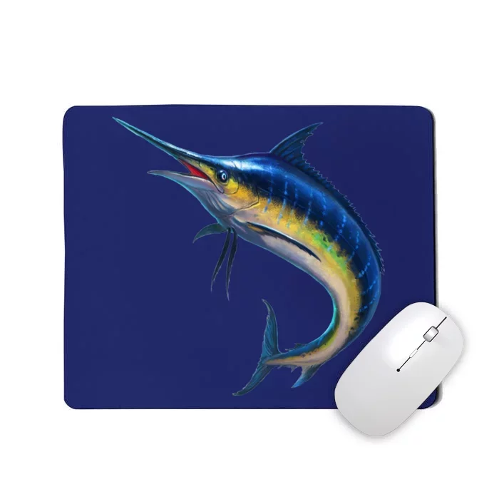 Leaping Blue Marlin Mousepad