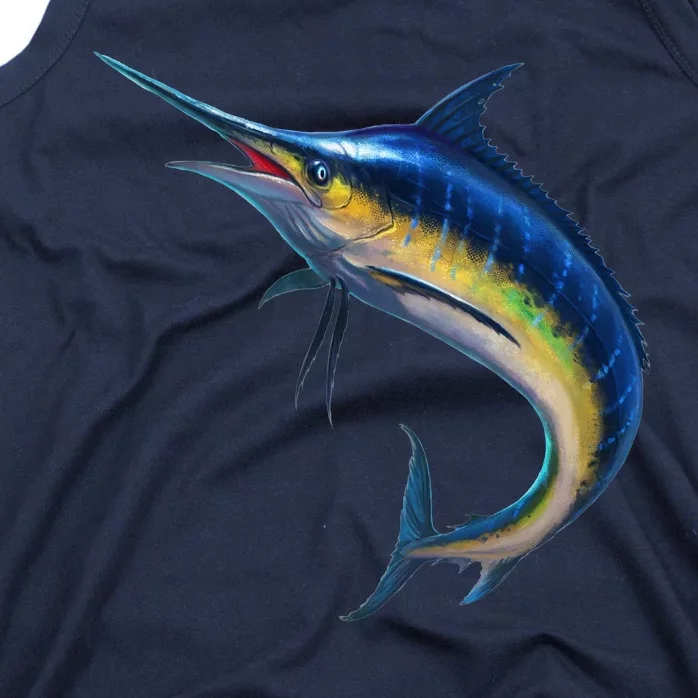 Leaping Blue Marlin Tank Top