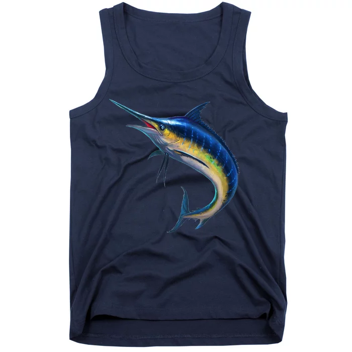 Leaping Blue Marlin Tank Top