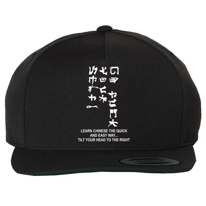 Learn To Read Chinese Wool Snapback Cap