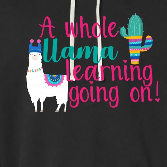 Learning Llama Garment-Dyed Fleece Hoodie