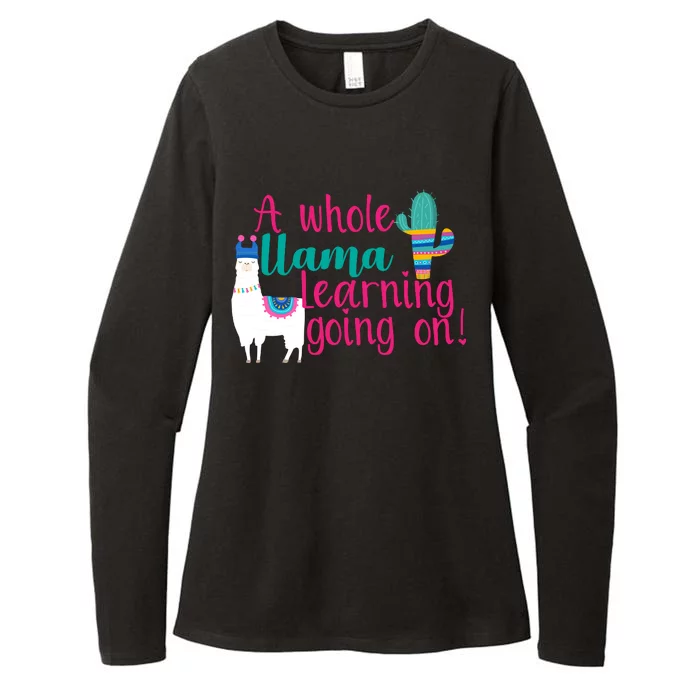 Learning Llama Womens CVC Long Sleeve Shirt