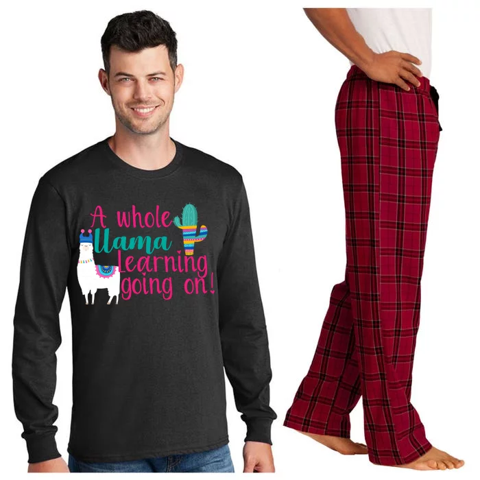 Learning Llama Long Sleeve Pajama Set