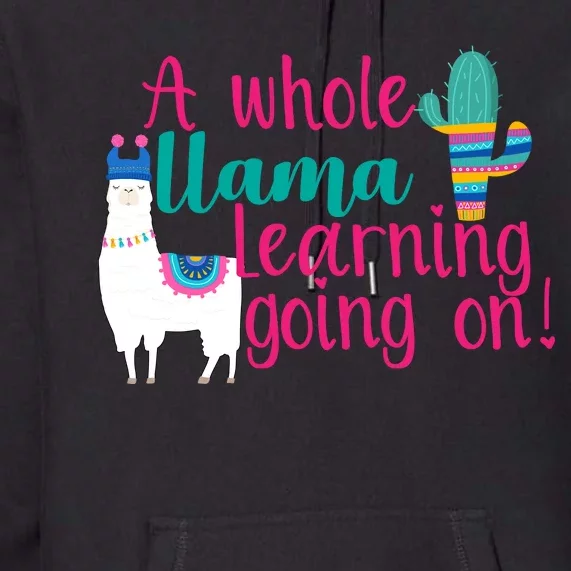 Learning Llama Premium Hoodie