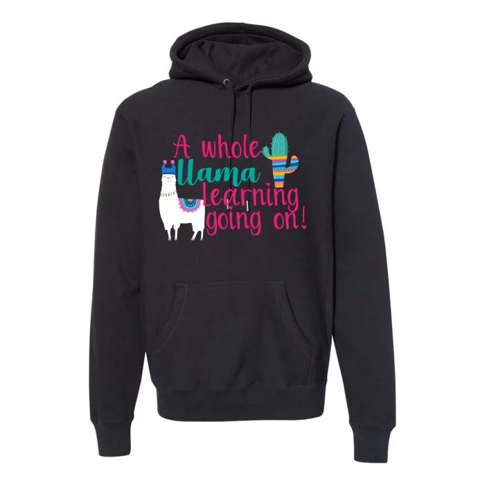 Learning Llama Premium Hoodie