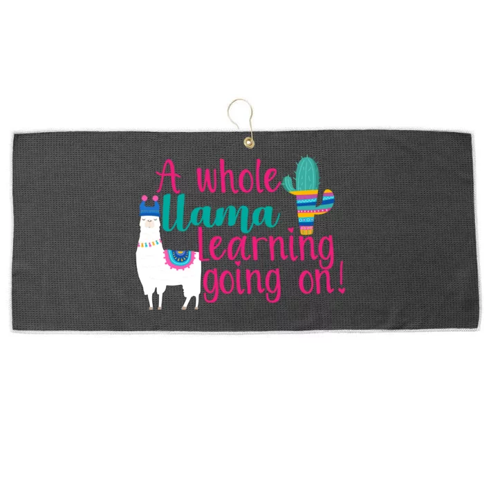 Learning Llama Large Microfiber Waffle Golf Towel