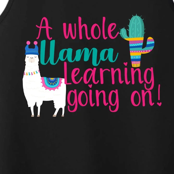 Learning Llama Performance Tank