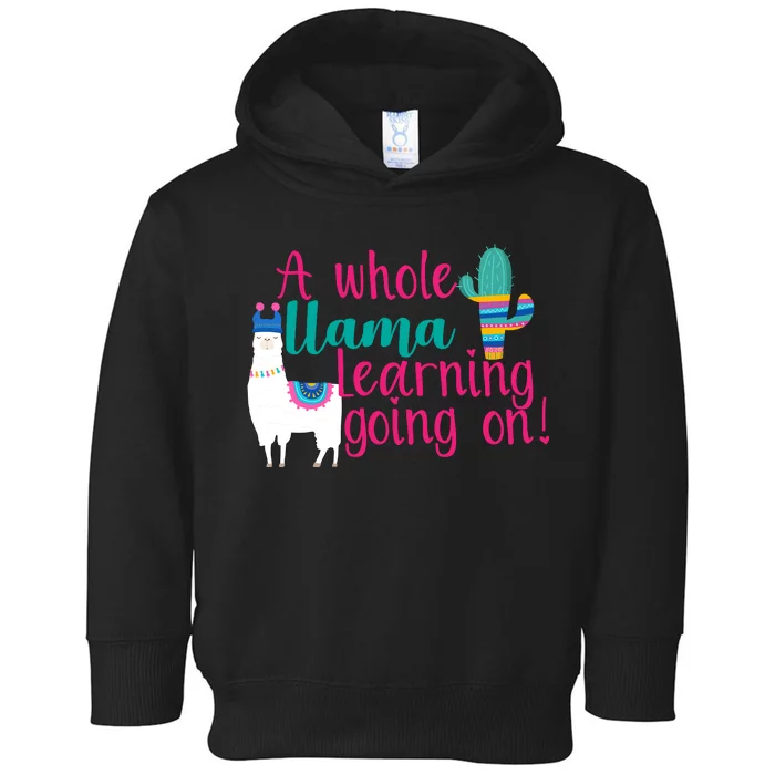 Learning Llama Toddler Hoodie