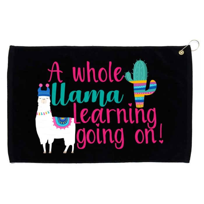 Learning Llama Grommeted Golf Towel