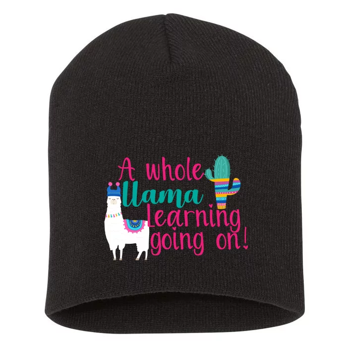 Learning Llama Short Acrylic Beanie