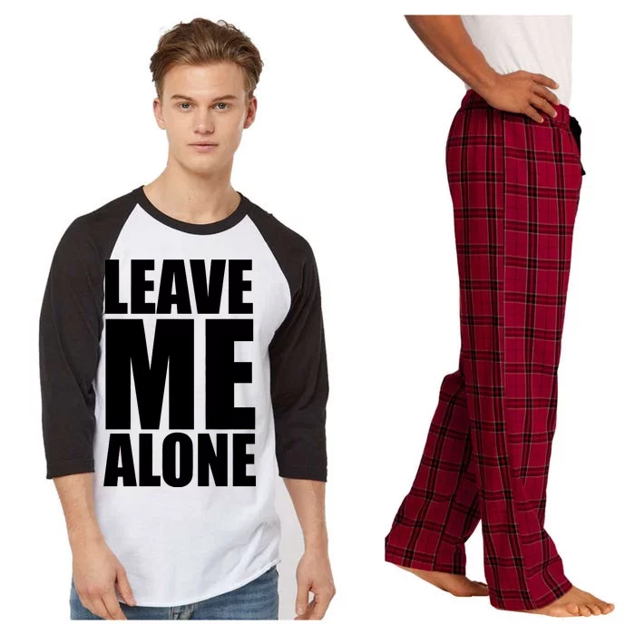 Leave Me Alone Raglan Sleeve Pajama Set