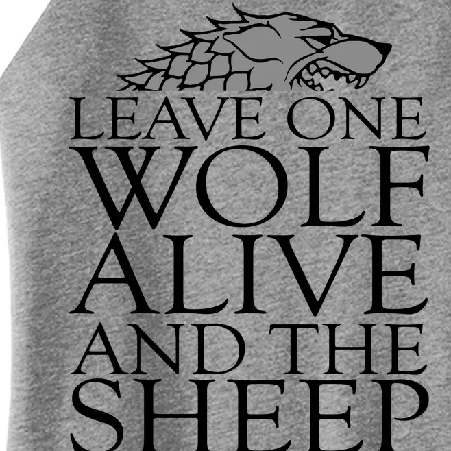 Leave One Wolf Alive And The Sheep Are Never Safe Women’s Perfect Tri Rocker Tank