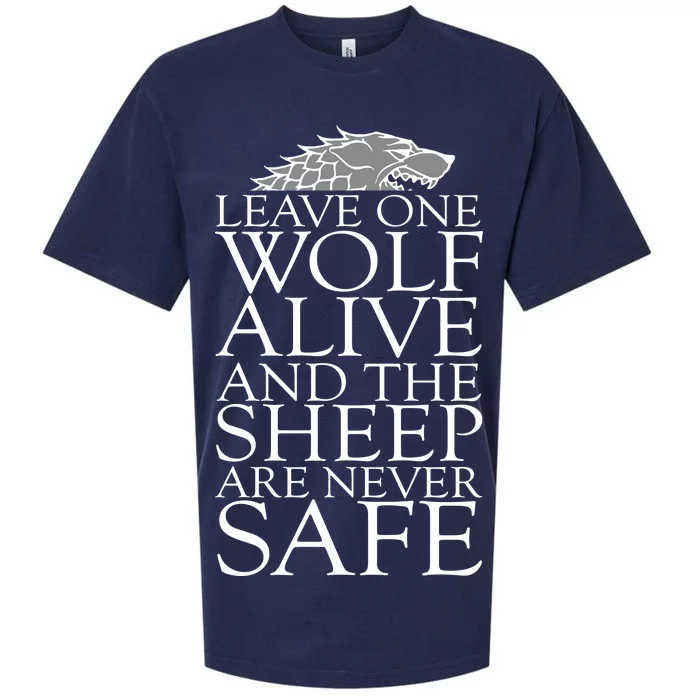 Leave One Wolf Alive And The Sheep Are Never Safe Sueded Cloud Jersey T-Shirt