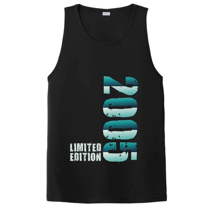 Limited Edition Birthday Made In 2005 Funny Gift Performance Tank