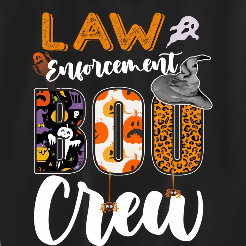 Law Enforcement Boo Crew Halloween Matching Officer Sweat Kids Sweatshirt