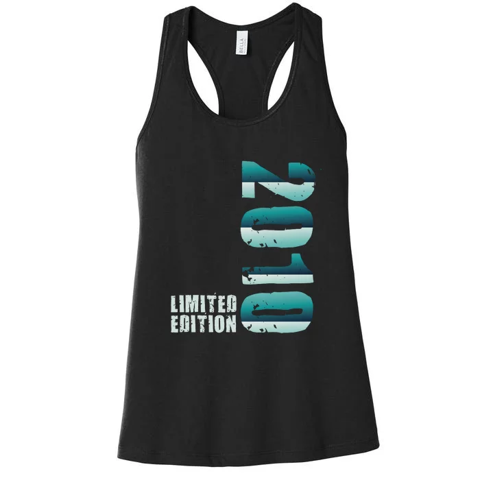 Limited Edition Birthday Made In 2010 Funny Gift Women's Racerback Tank